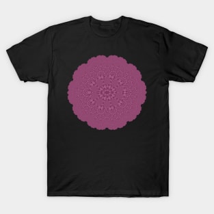 Wine Colored Pattern T-Shirt